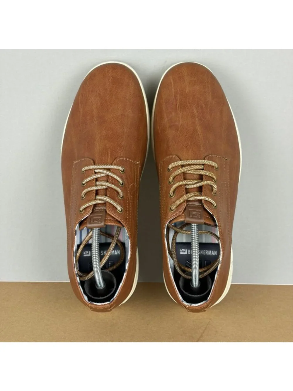 Ben Sherman Presley Oxford Lace Up Shoes Mens 8.5 Brown Faux Leather